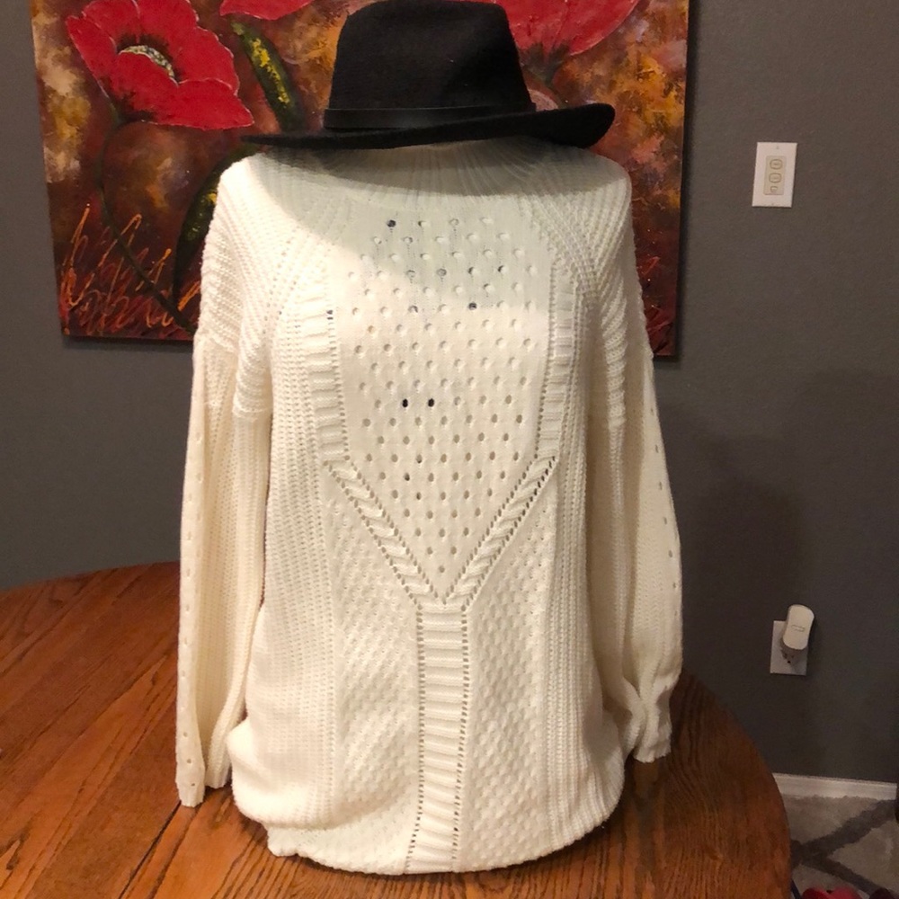COPY - White Knit Sweater